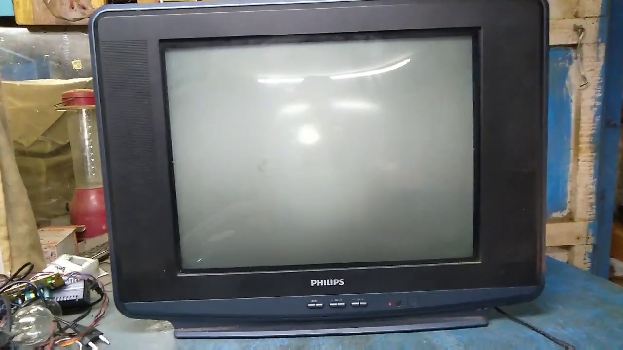 Philips 21 inch ultra slim CRT TV, EHT no starting, all voltage ok, no picture problem repair,