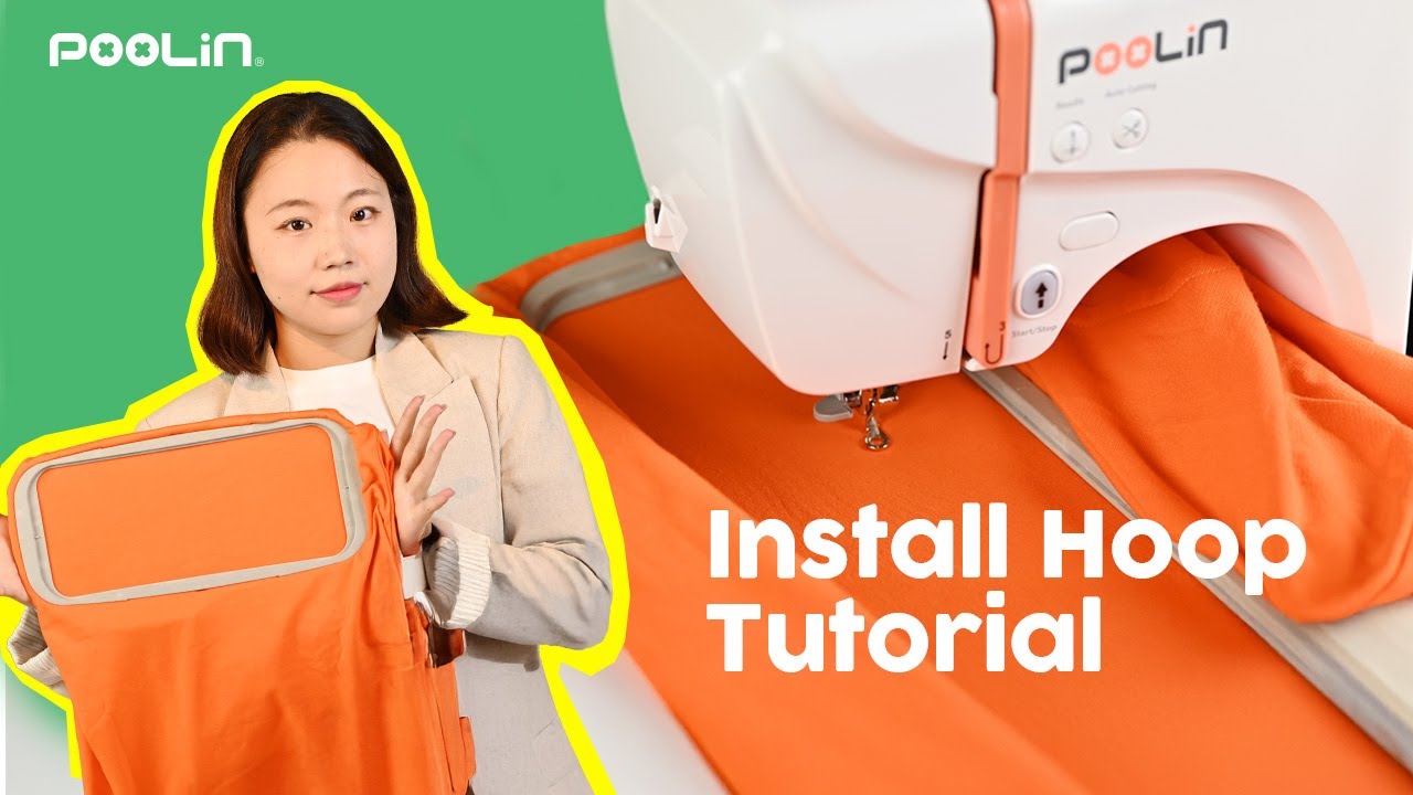 How to Install Embroidery Hoops of EOC05 Embroidery Machine For Beginners