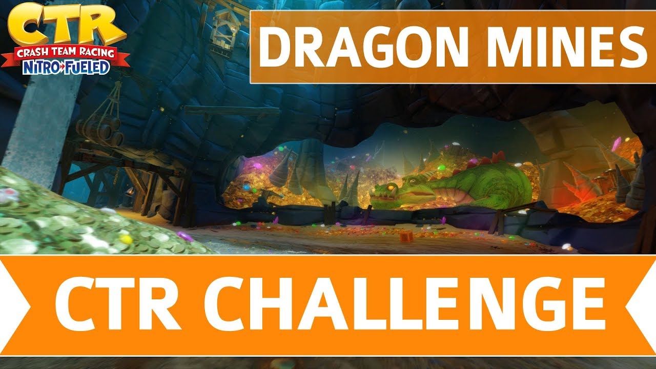 Crash Team Racing Nitro Fueled - Dragon Mines CTR Challenge Token Locations