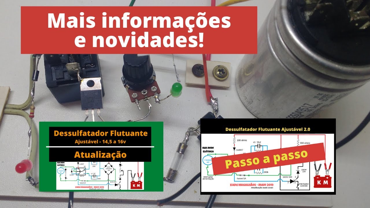 PDF do Dessulfatador Flutuante 2.0 (Ajustável) - Projeto Completo Atualizado e Detalhado