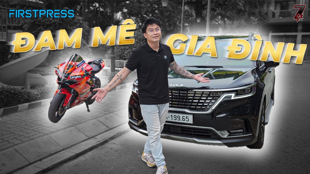 Xe N&agrave;o Ph&ugrave; Hợp Với Mẫu Đ&agrave;n &Ocirc;ng Hiện Đại? KIA Carnival x Ducati Panigale 959 x FirstPress