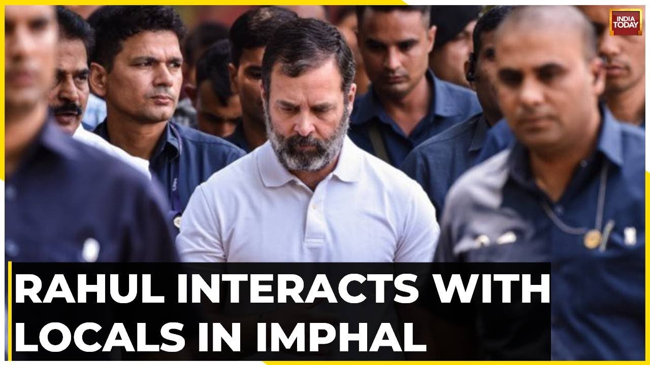 Manipur Violence: Rahul Interacts With Locals In Imphal | Rahul To Visit Manipur Relief Camps