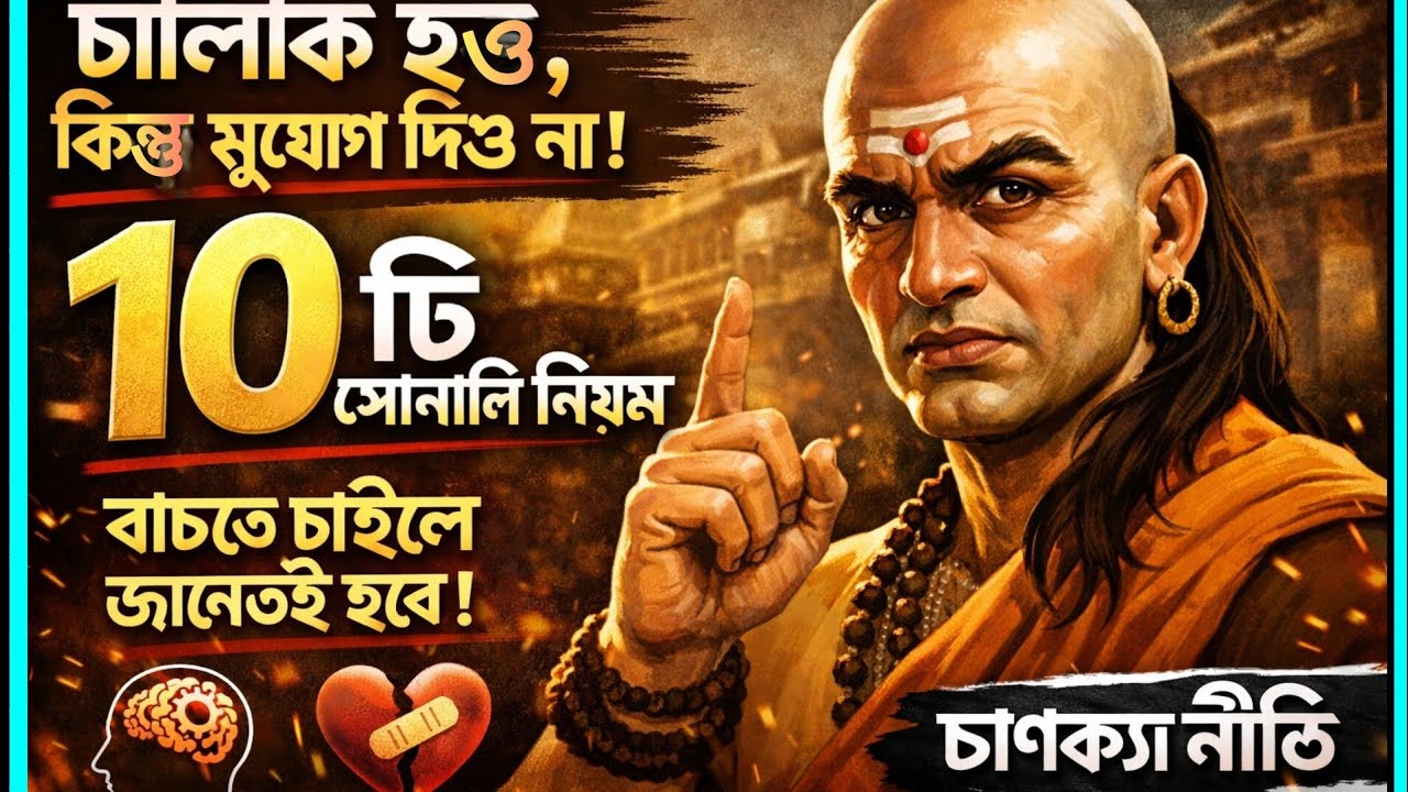 চালাক হও, কিন্তু সুযোগ দিও না | এই ১০টি সোনালি নিয়ম জীবন বদলে দেবে | Chanakya Niti Bangla