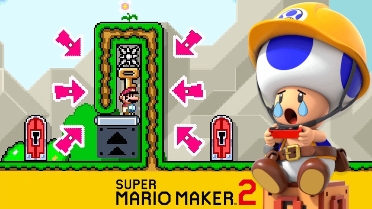 I Make My Wife Play Mario Maker Troll Levels | Super Mario Maker 2