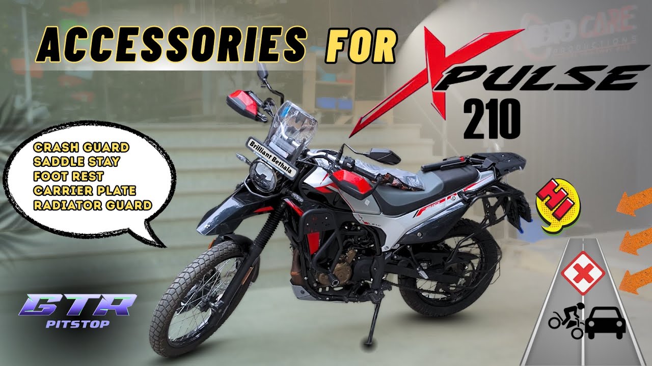 Perfect Fitting CrashGuards! ✅🤩|ಇದು ಬೆಸ್ಟ್ ಇದೆ😈| #motovlog #heroxpulse210 #accessories #heromotocorp