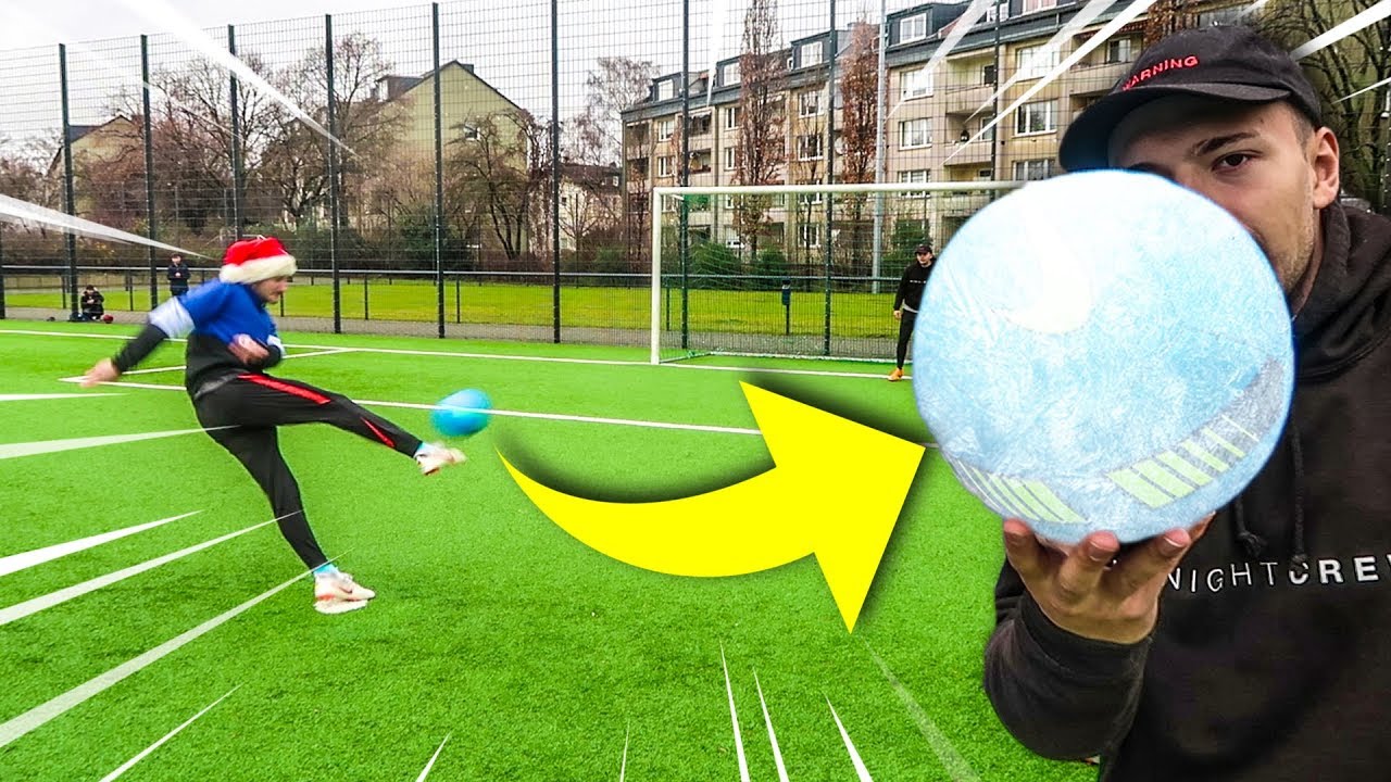 HÄRTESTE FUßBRUCH FUßBALL CHALLENGE *EISBALL*