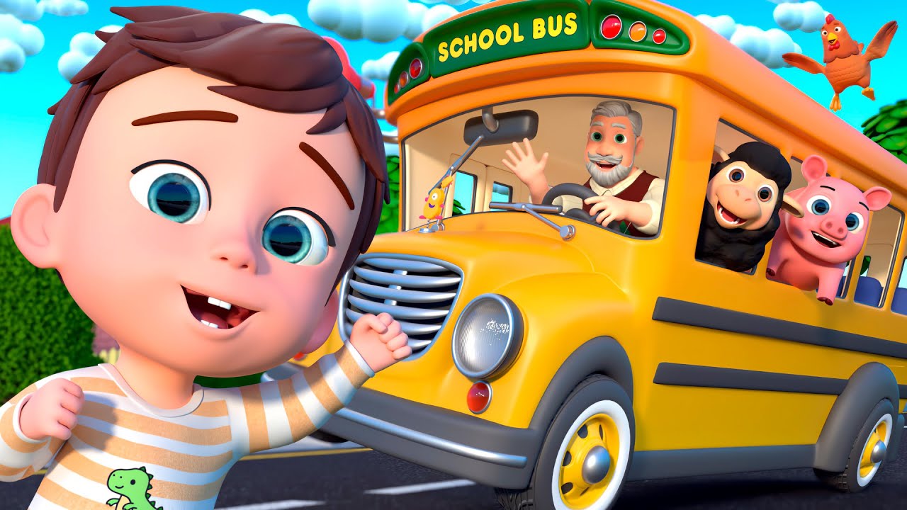 Wheels on the Bus to the Farm | Learn Animals with Baby | Almama Kids Songs & Nursery Rhymes