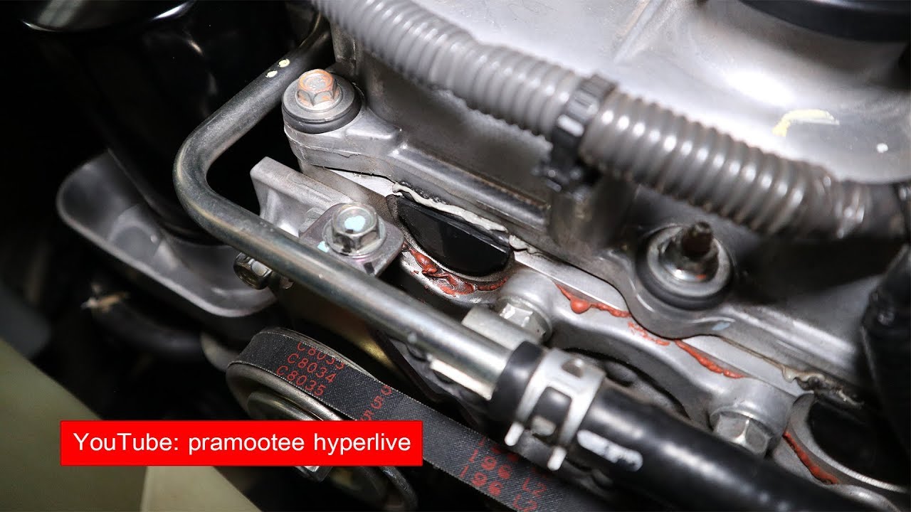 แก้ไขน้ำมันรั่วซึมฝาครอบวาล์ว All New D-Max 2.5VGS(ประกอบฝาครอบวาล์ว Full EP)