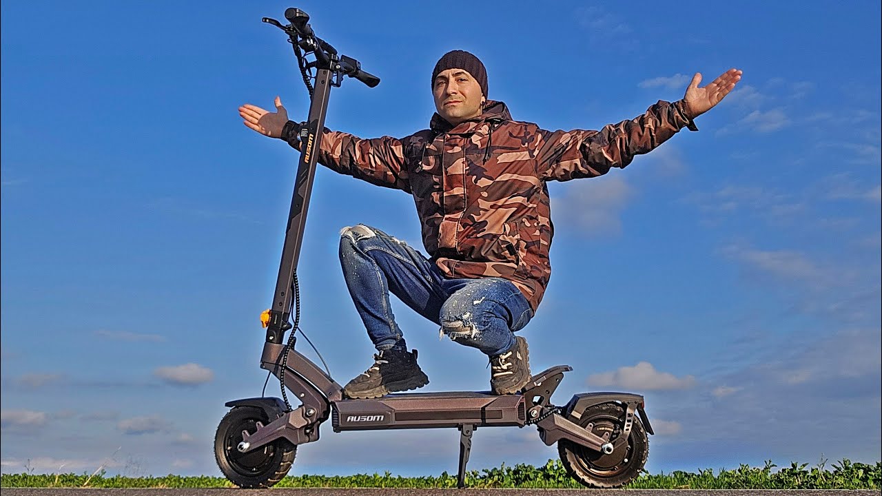 TROTINETA RACHETA AUSOME DT2 PRO OFFROAD KING UNBOX DRIVE TEST #ausome #escooter  #AusomDT2PRO