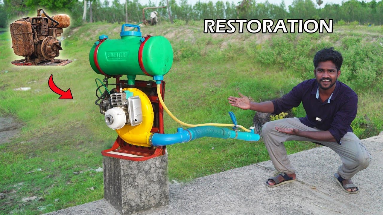 2 - Stroke PETROL Engine.! Restoration | Tiny Engine 💯 பழைய இரும்பு கடை | Mr.Village Vaathi