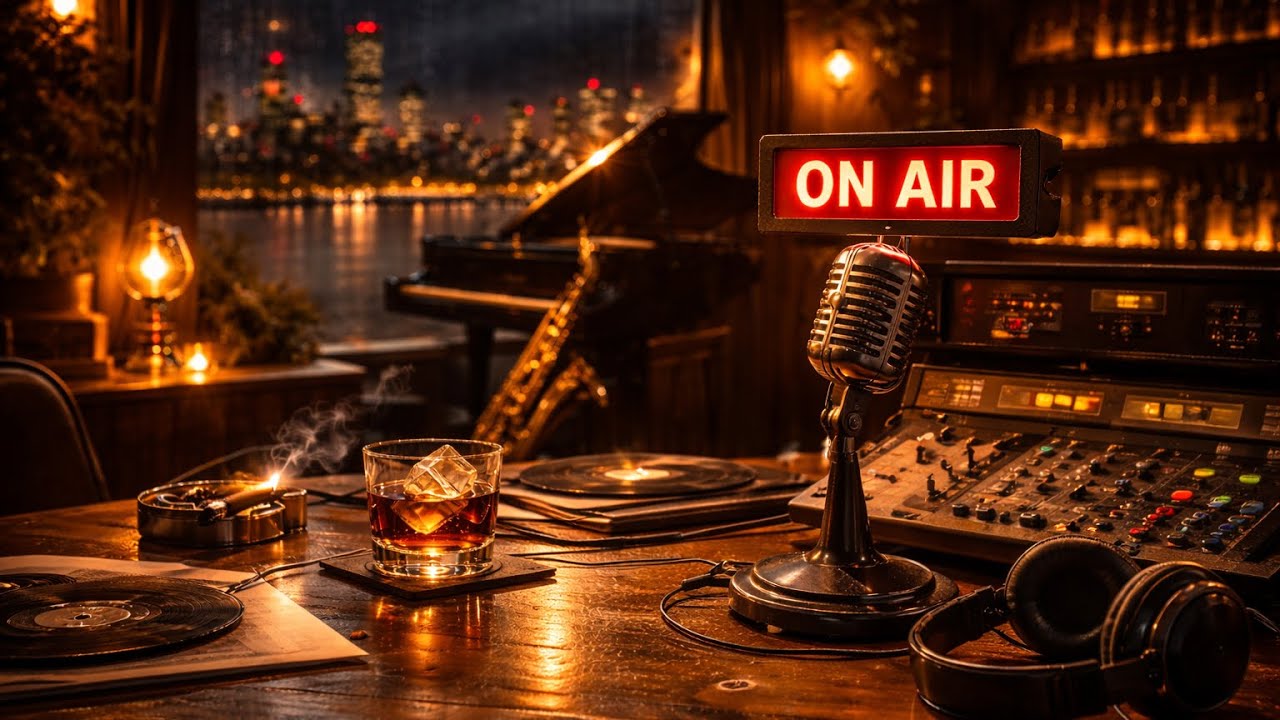 Golden Night Sax 🎷 | Smooth Whiskey Jazz for Late Night Relaxation (Lounge & Bar Ambience)