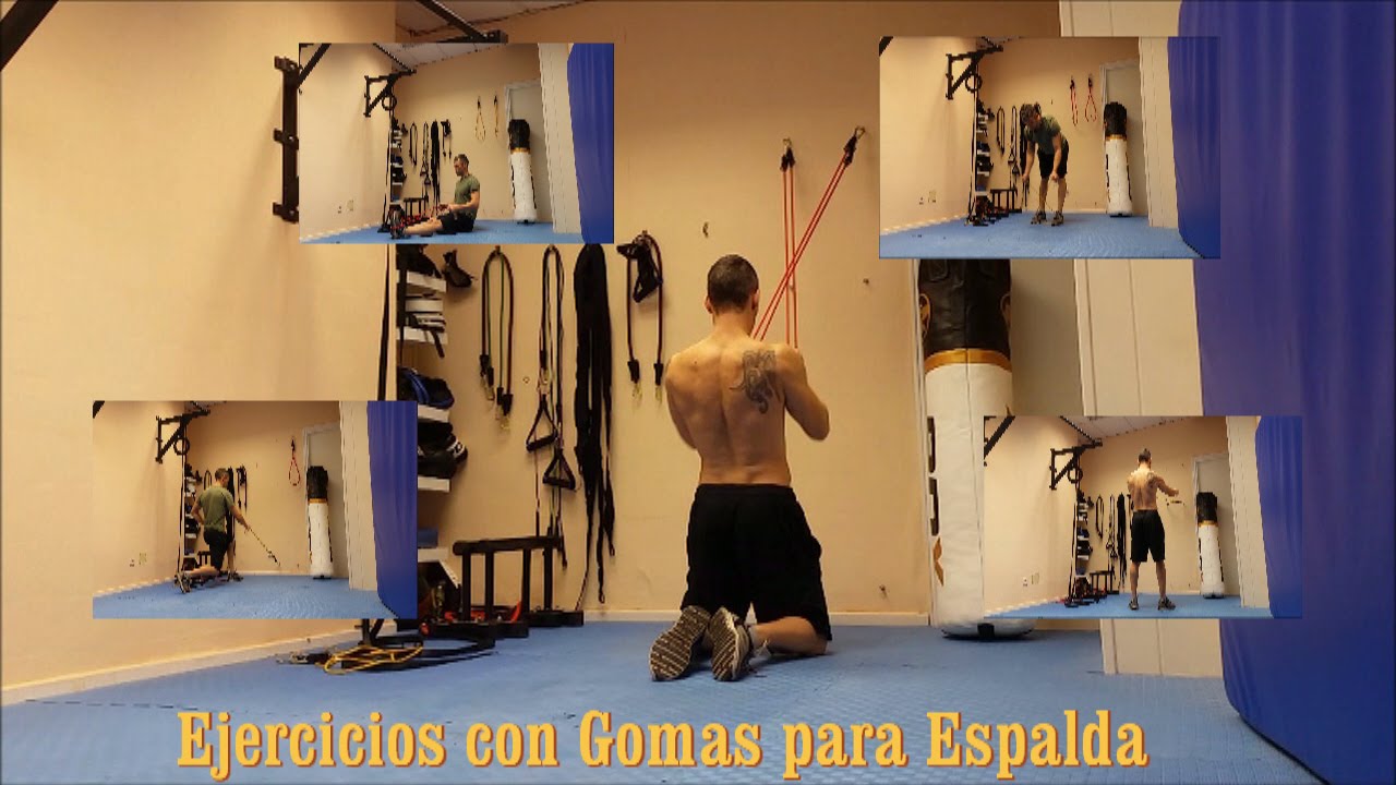 17 ejercicios con gomas elasticas para la espalda