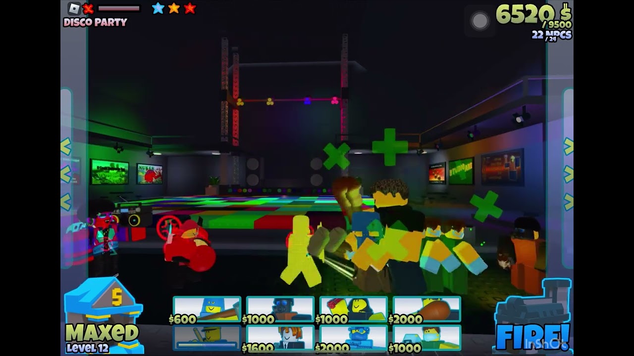 Beating “Disco Party” 3 star - Roblox The Battle Bricks