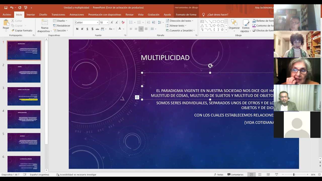 Unidad y Multiplicidad - 12/10/21