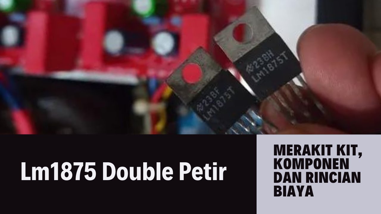 Lm1875 Double Petir kit | merakit kit, komponen dan rincian biaya (Bag.1)