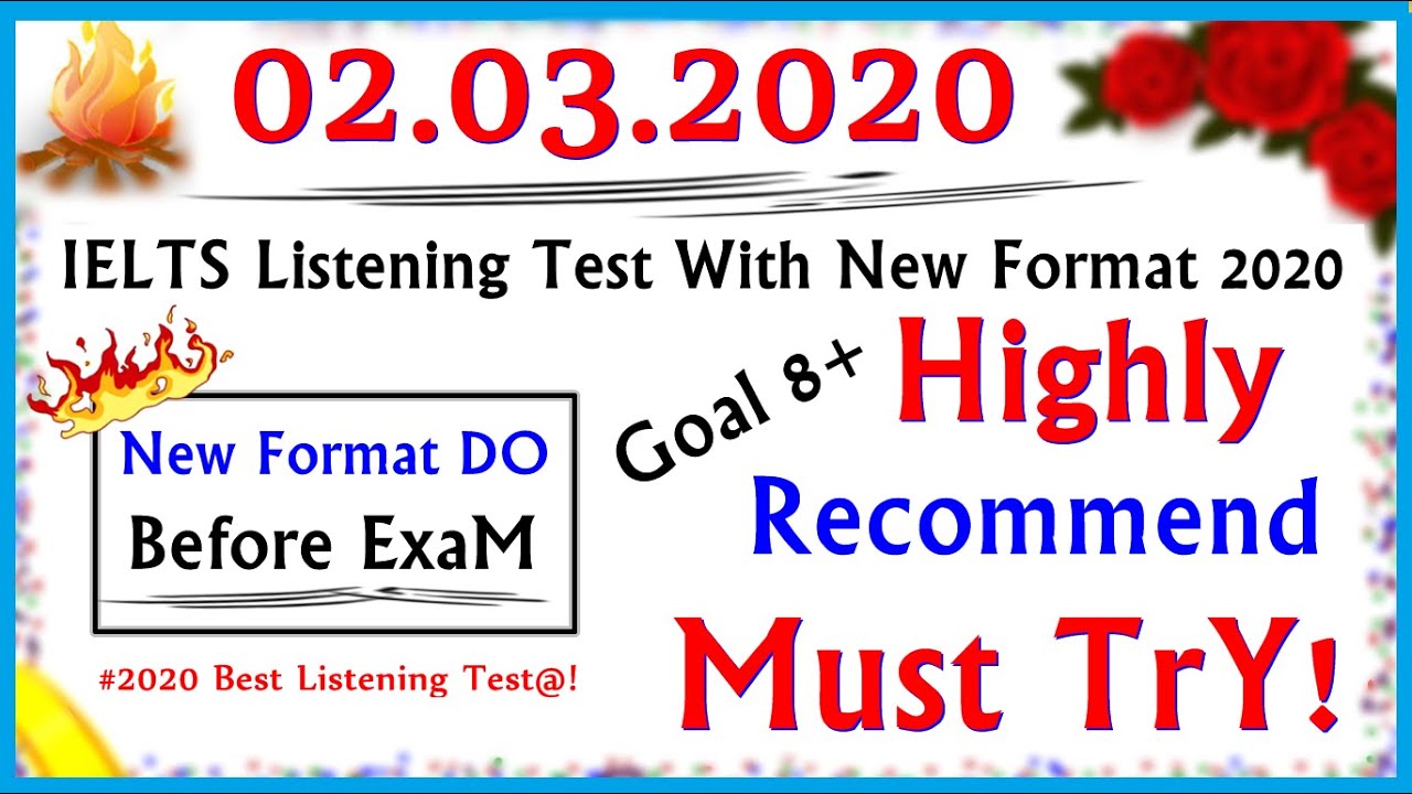 IELTS LISTENING PRACTICE TEST 2020 WITH ANSWERS | 02.03.2020