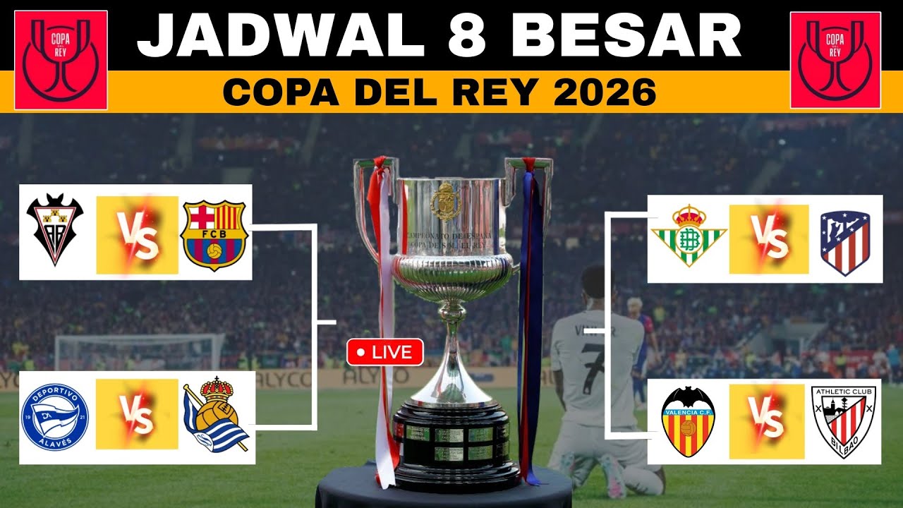 Jadwal 8 Besar Copa Del Rey 2026 | Jadwal Barcelona vs Albacete | Jadwal Bola Malam Ini