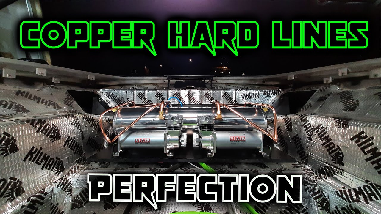 COPPER HARD LINES - POLISHED AND INSTALLED - RUSTED AND BUSTED