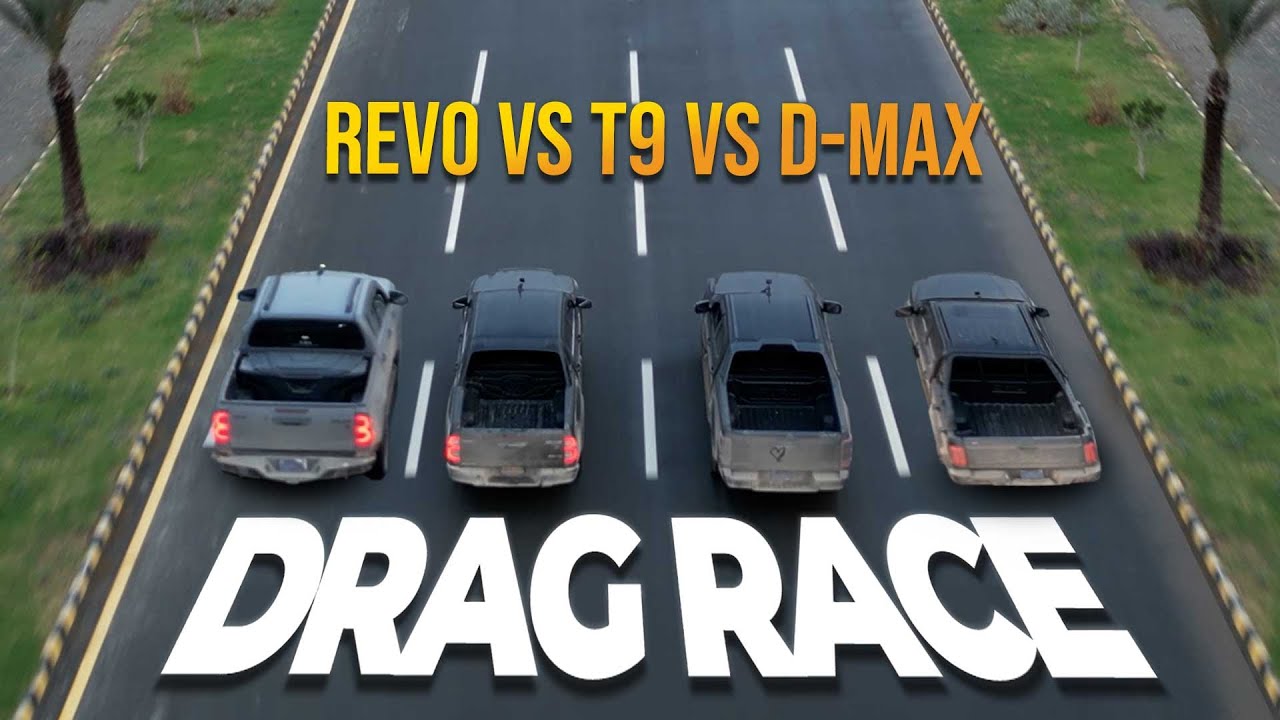 Toyota Revo GR, D-Max X-Terrain & JAC T9 &ndash; On-Road Drag Race
