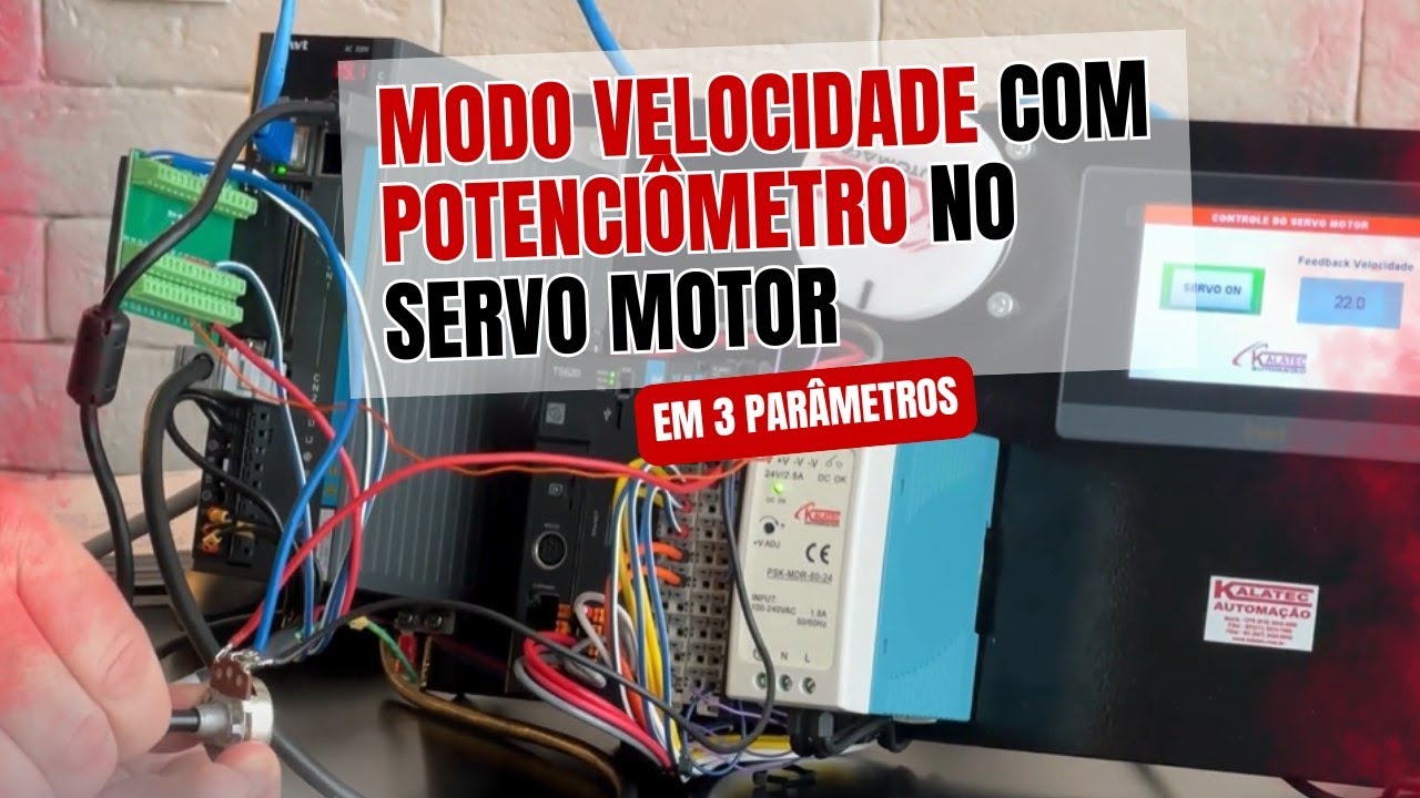 Modo Velocidade no Servo INVT: Controle com Potenciômetro (Tutorial Rápido)