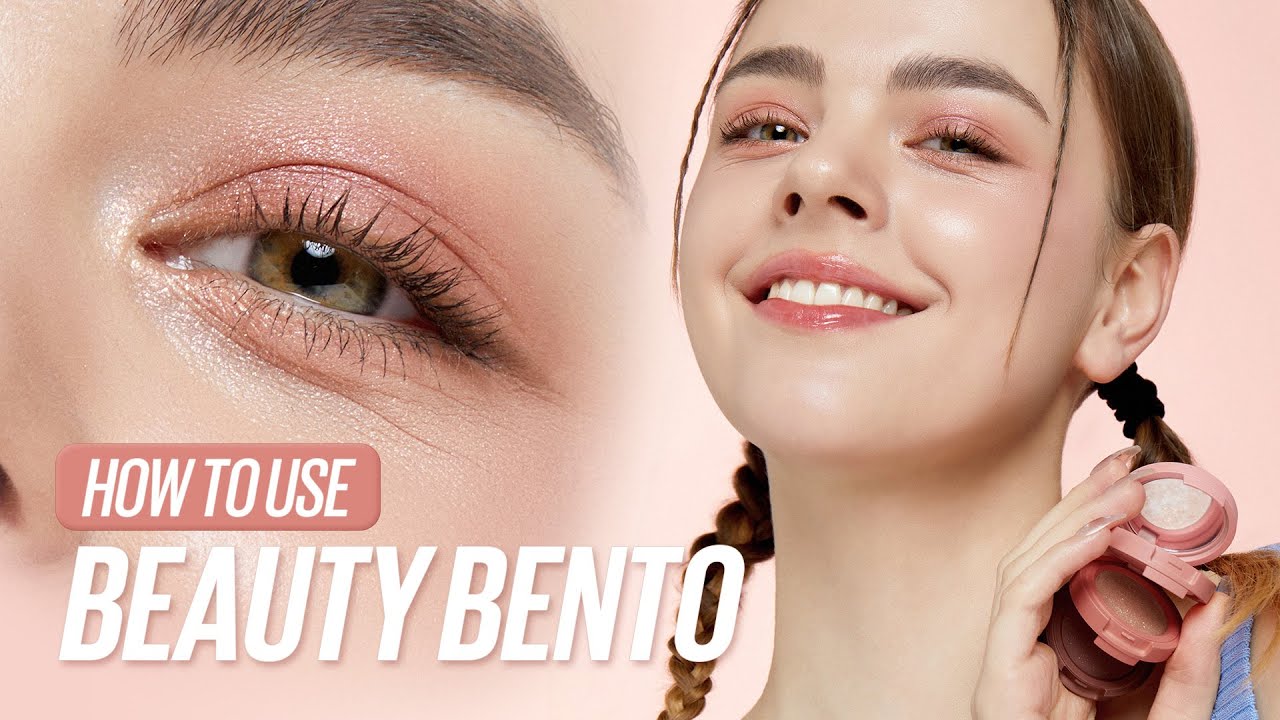 HOW TO USE Beauty Bento🍡 | Everyday Coral Makeup | Kaja Beauty
