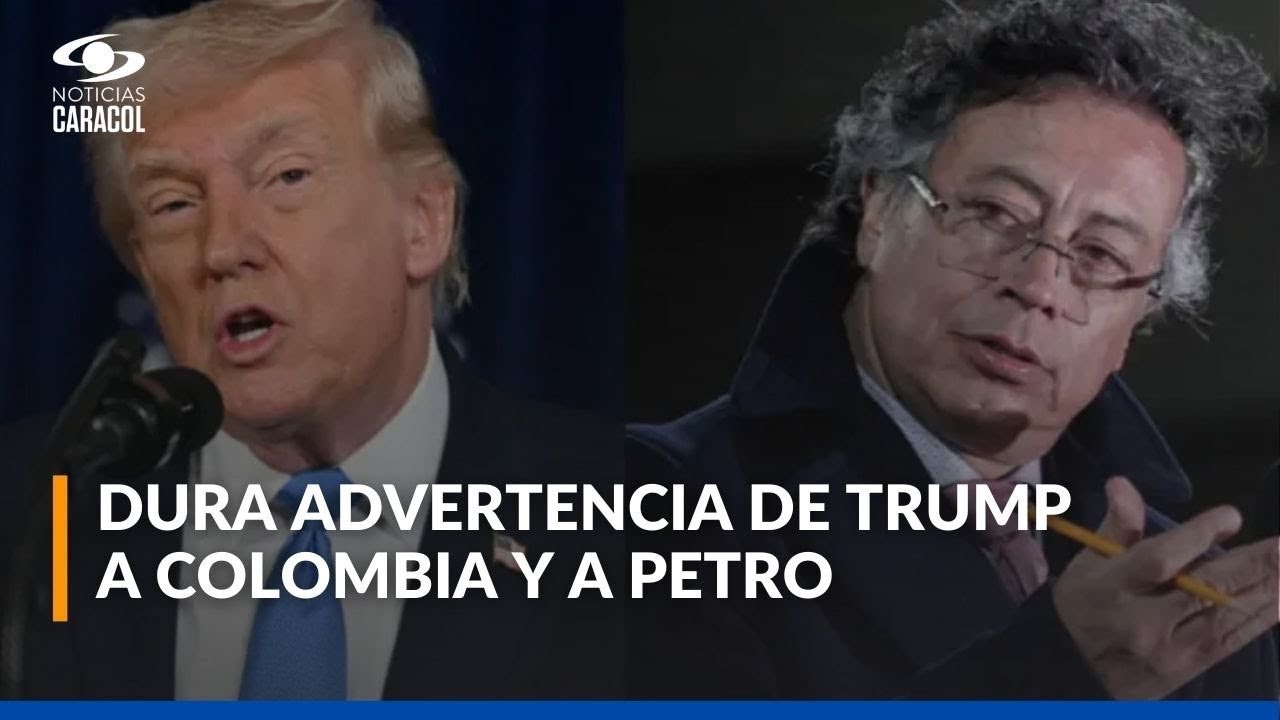 Trump no descarta operación militar en Colombia y lanza advertencias al gobierno Petro