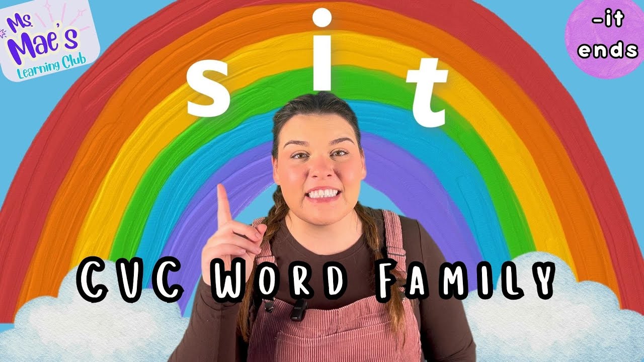 CVC Words Ending in -IT | Early Phonics Practice | Learn to Read with Ms. Mae