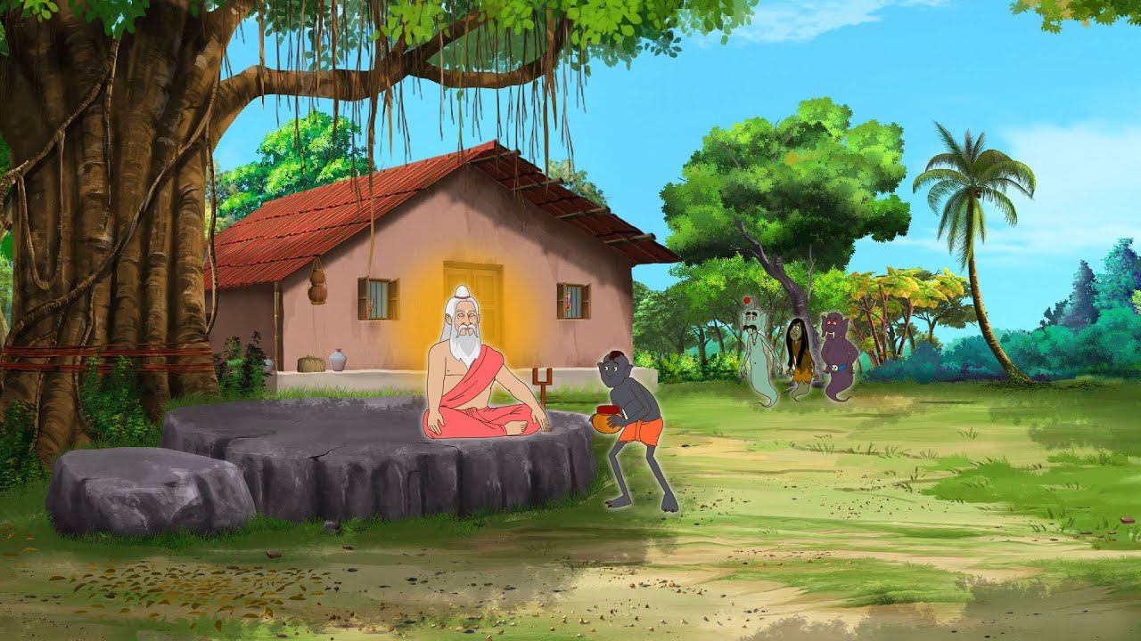 Lullur Asol Guptodhan | Lullu Bhuter Golpo | Bengali Cartoon | Funny Ghost Story | Ssoftoons