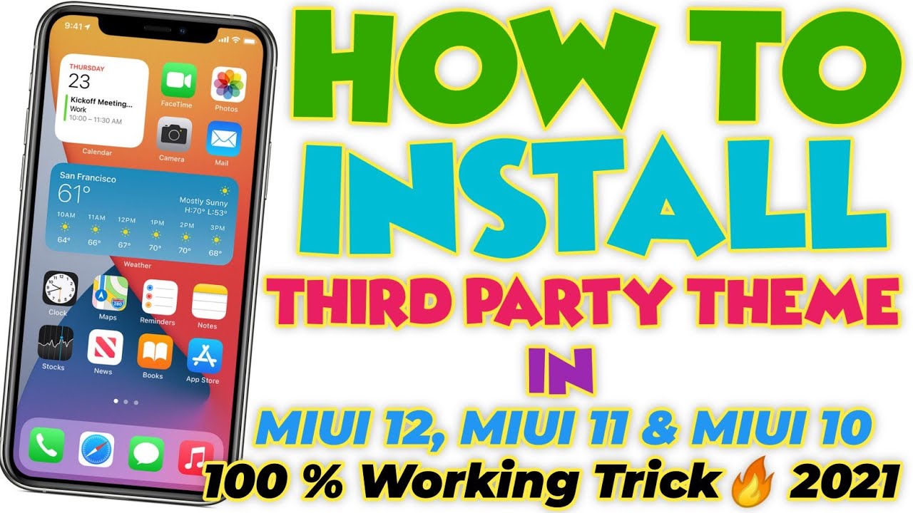 How To Install Third Party Theme In MIUI 12 & MIUI 11👍 Apply Third Party Theme in MIUI 12 & MIUI 11👍