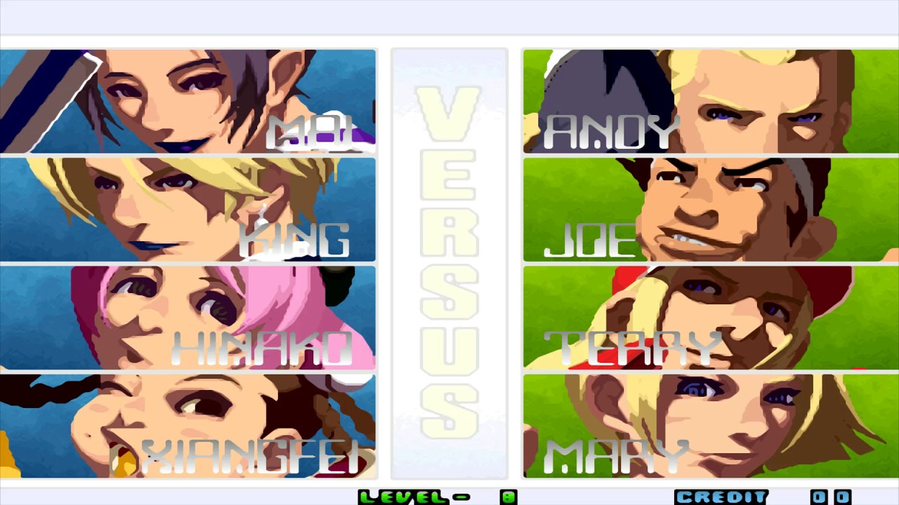 The King of Fighters 2001 (1CC Level 8) Women Fighters Team Mai, King, Xiangfei, Hinako Playthrough