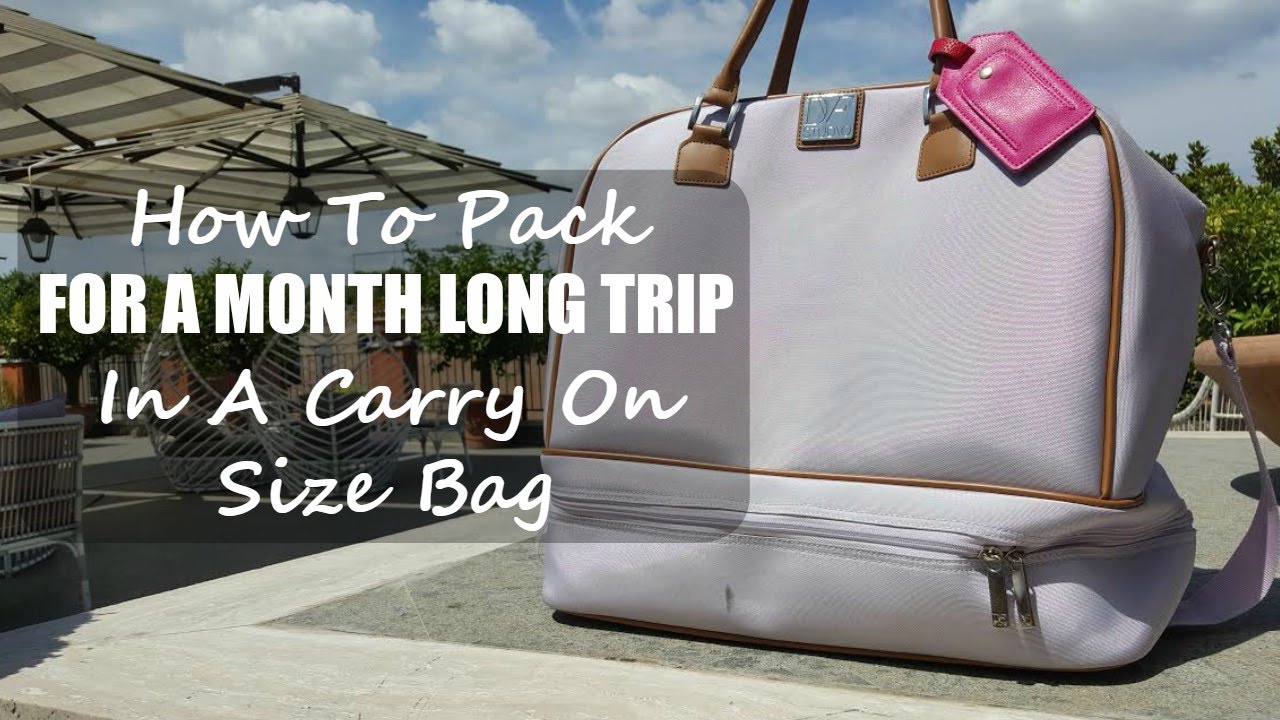 HOW TO PACK FOR A MONTH LONG TRIP IN A CARRY ON SIZE BAG | PACKING LIGHT FOR MY EUROPE TRIP