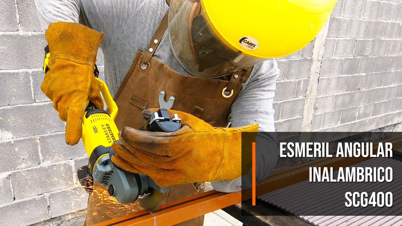 🔧 Esmeril Angular Inalambrico 🔥 STANLEY SCG400 🔥