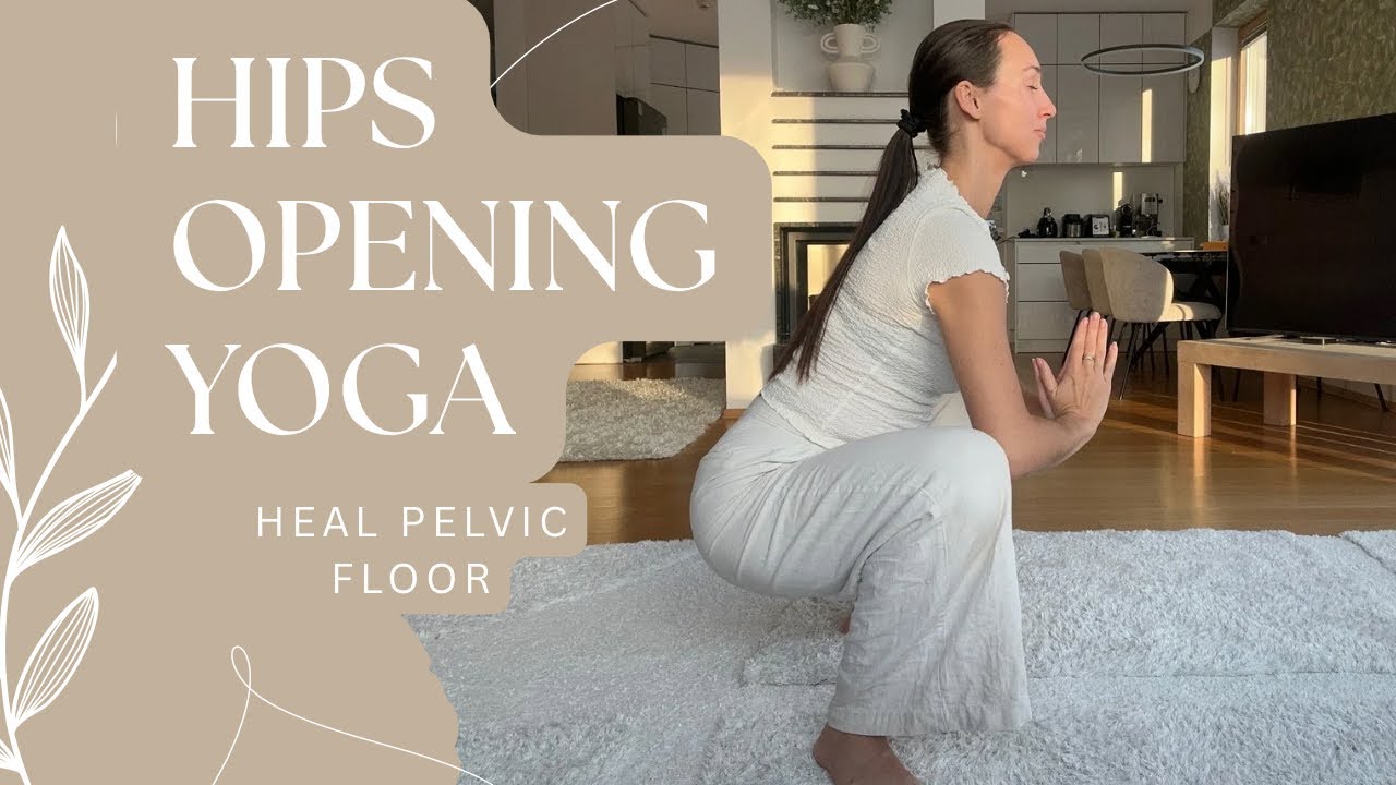 Pelvic Floor Opening Yoga (15 Min) | Hip Opening & Grounding Flow for Beginners 🧘‍♀️🌿