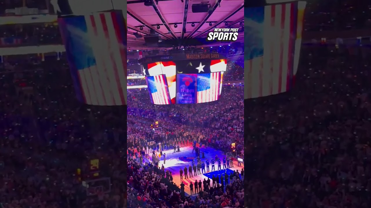 Different angle of moment President Trump was booed during the anthem