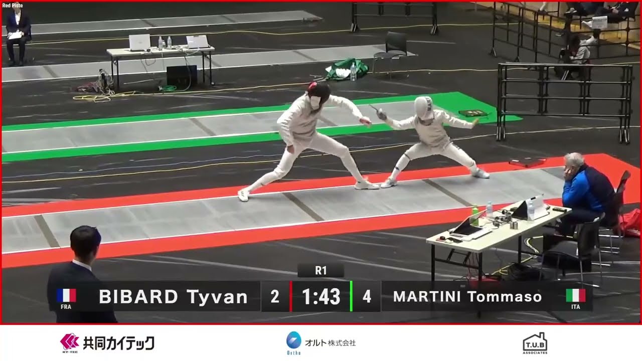 Tokyo World Cup 2024 SMF - L32 - Tyvan Bibard FRA v Tommaso Martini ITA