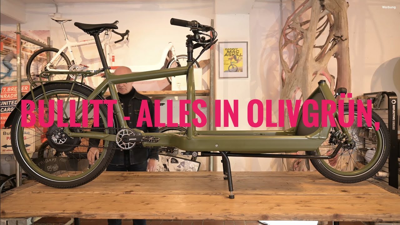 Bullitt in olivgrün und Omnium Titan mit Hope #lastenrad #cargobike