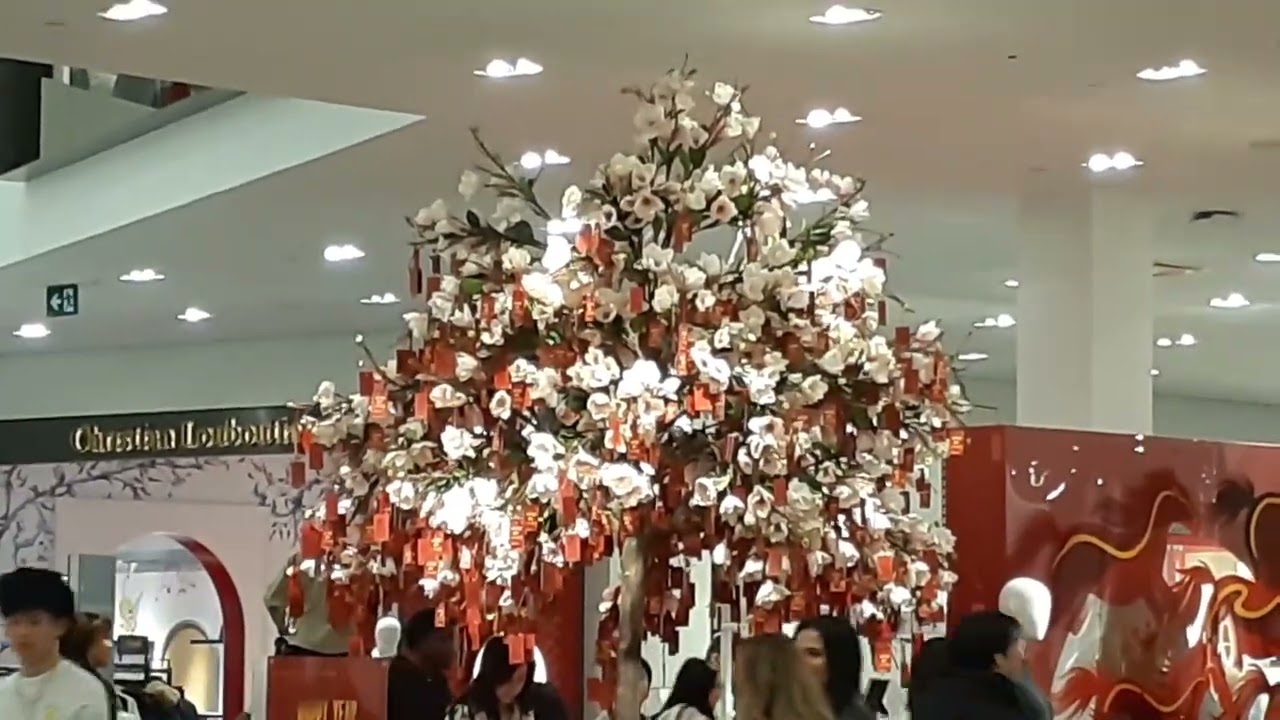 Still more Lunar New Year about Wishing Tree at Holt Renfrew at Yorkdale Shopping Centre Mall