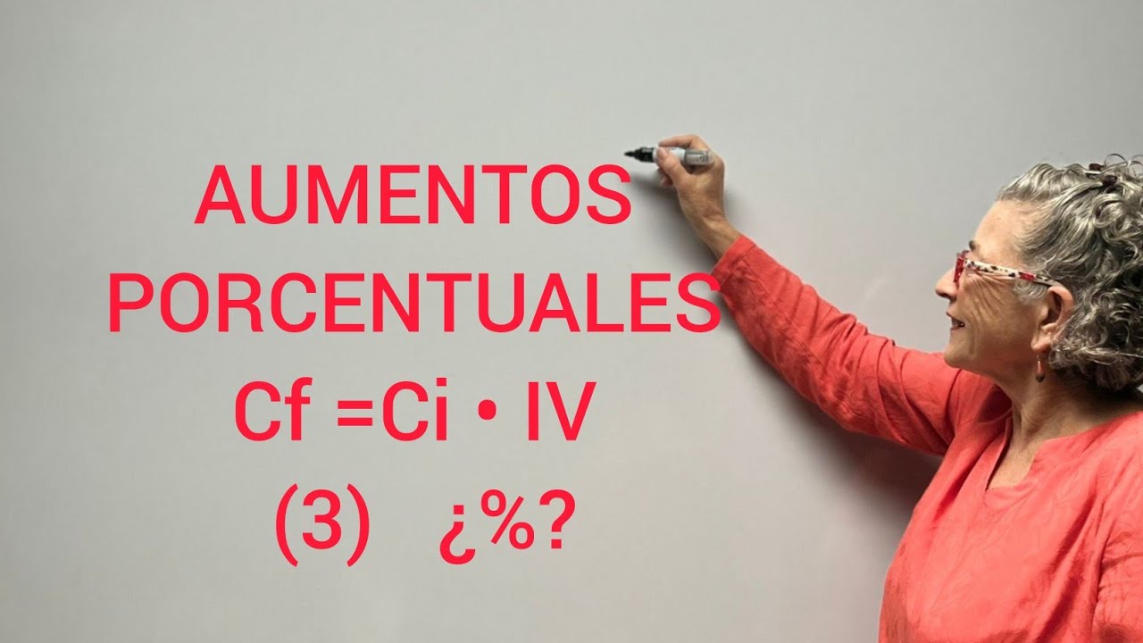 AUMENTOS PORCENTUALES Cf =Ci •IV  (3) ¿%?