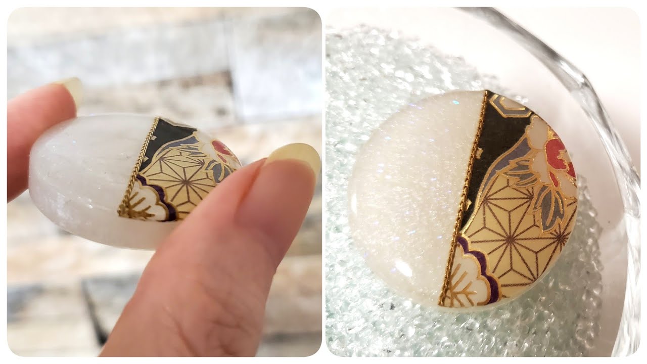 【UVレジン】100円均一の折り紙で春の着物に使える和デザイン/Japanese design made of 100 yen uniform origami