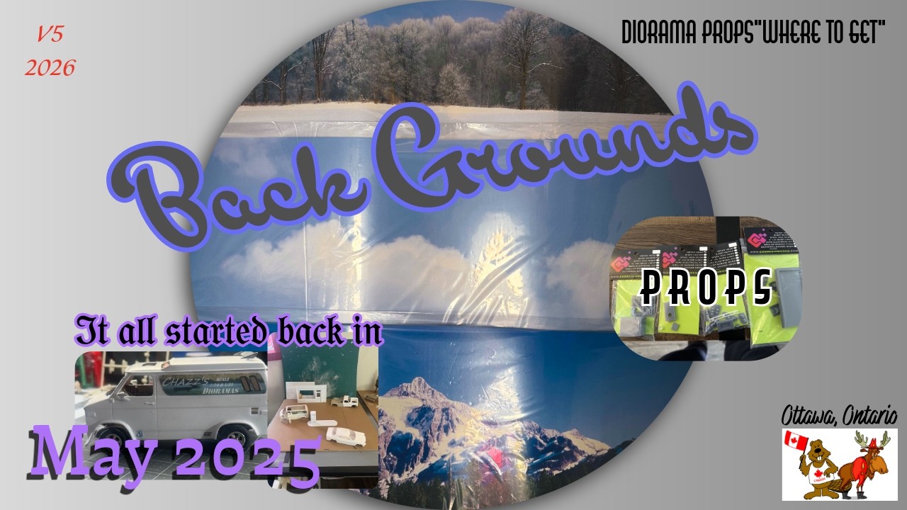 Back Grounds & Diorama Props....