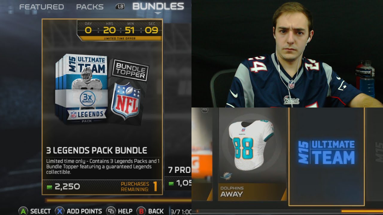 Madden 15 Ultimate Team LEGEND PACK BUNDLE! Madden 15 Ultimate Team Pack Opening