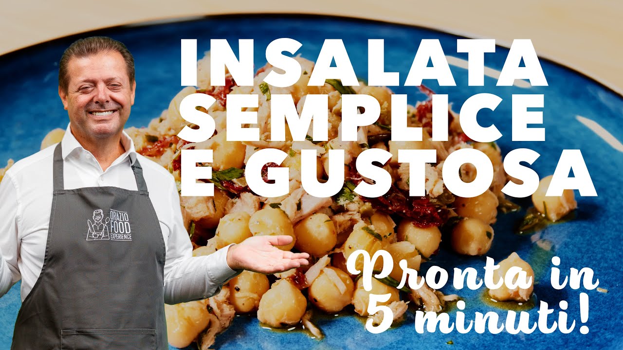 INSALATA DI CECI, TONNO E POMODORI SECCHI 🍅🇮🇹 😋 Fresca e proteica!