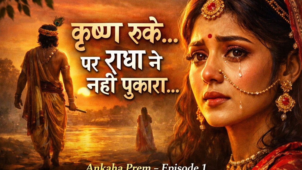 कृष्ण रुके… पर राधा ने नहीं पुकारा | Ankaha Prem – Episode 1 | Radha Krishna Emotional Story