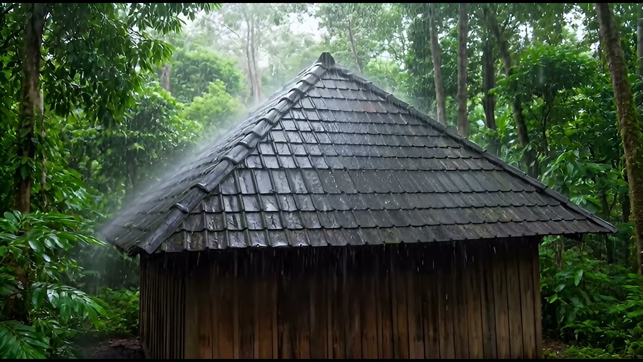 Sleep Peacefully Tonight 🌙 | Cozy Cabin Rainstorm Ambience