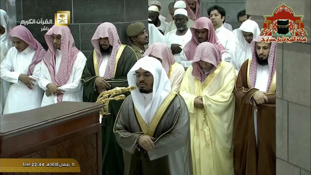 صلاة التراويح رمضان 1438هـ الليلة 12 الشيخ ياسر الدوسري من سورالرعد وابراهيم