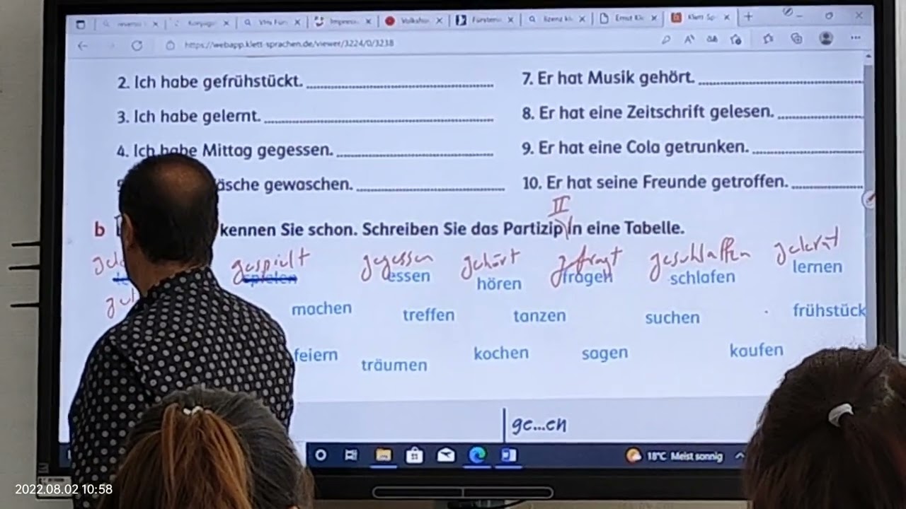 02/08/22 Deutscher Integrationkurse. Tag 22. Курс немецкого языка. День 22