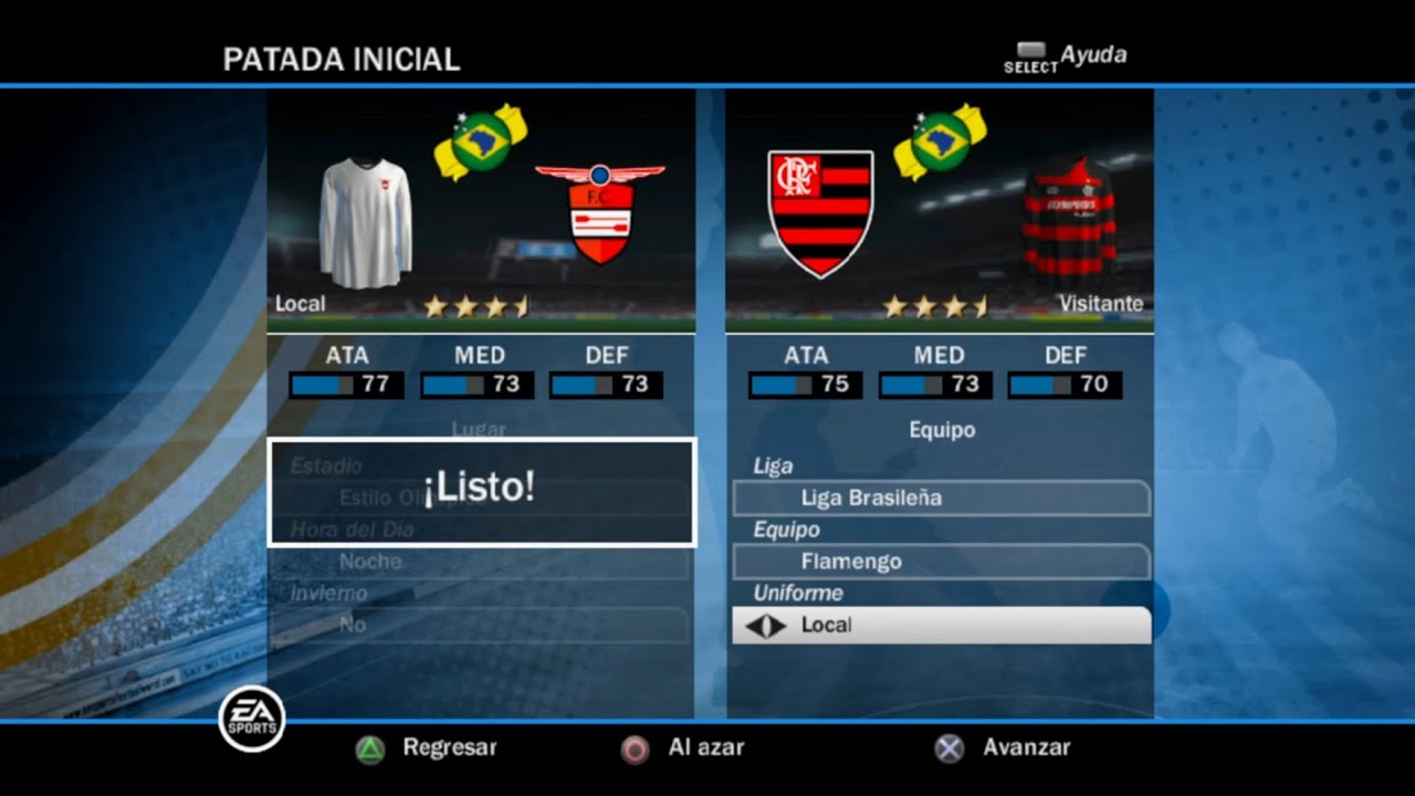 FIFA 10 (PS2) Gameplay - Corinthias vs Flamengo