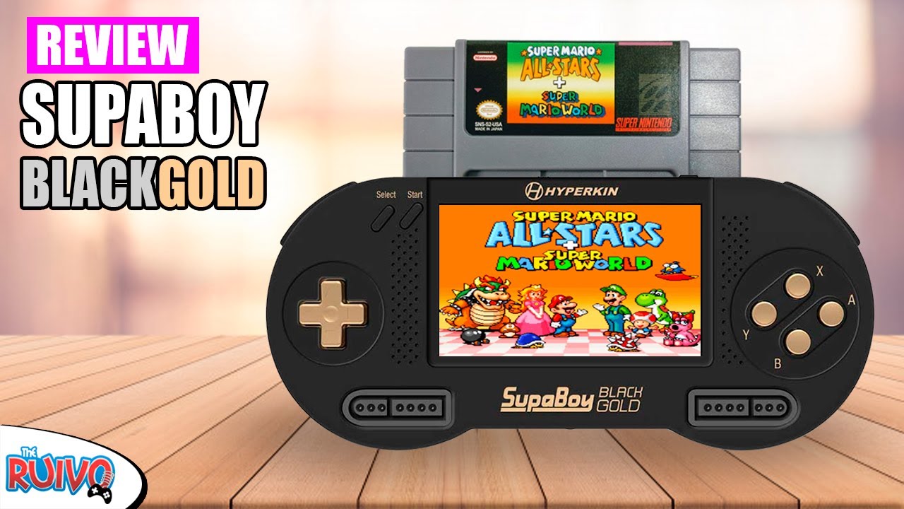 SupaBoy Black Gold - O Super Nintendo Portátil da Hyperkin!