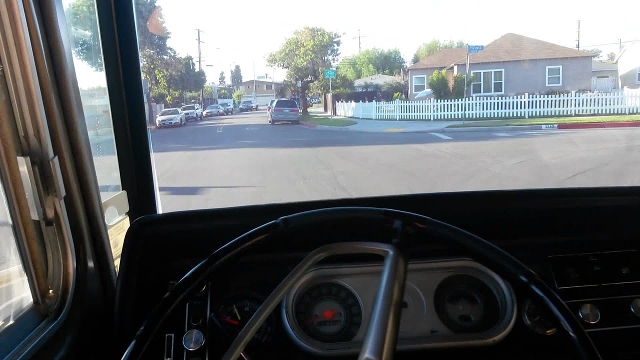 1969 Clark Cortez motorhome test drive around the block.