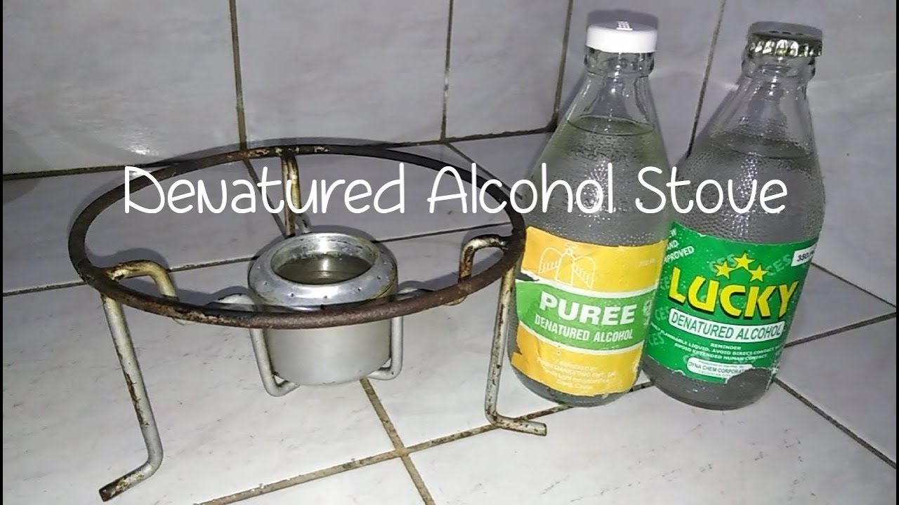 Denatured alcohol stove